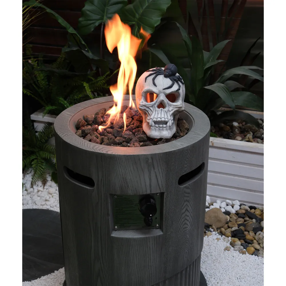 

32000 BTU, CSA Certification Diameter 20 Inch Round Outdoor Gas Fire Pit,Contain 2.5kg Lava Stone And Rainproof Cover,Magnesium