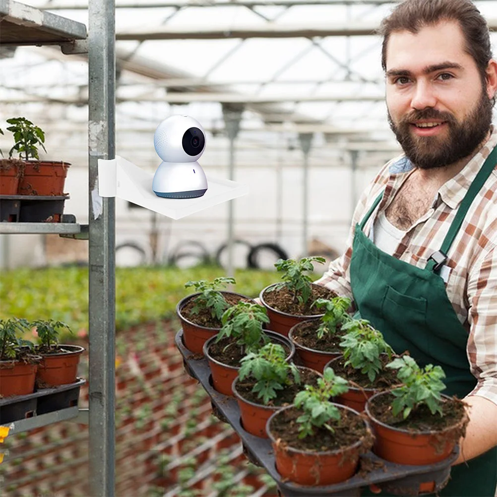 

4Pcs Sturdy Grow Tent Corner Shelf Pole Mount Bracket Easy Installation for Plant Growth Equipment Grow Tent Corner Shelf