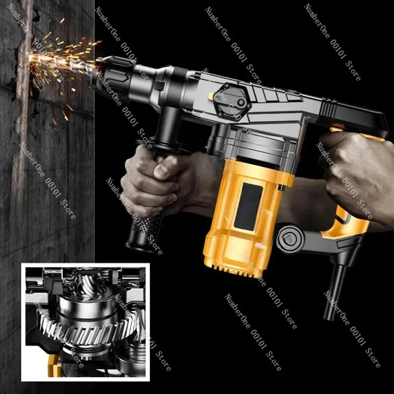 Multifunctional Electric Hammer, High Power, Electric Pick, Concrete Breaker, Rotary Hammer Drill