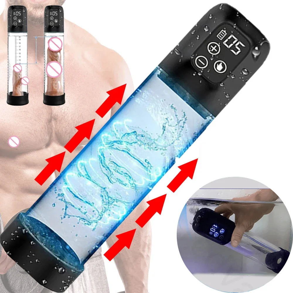 Pompe à pénis électrique sous vide automatique, ventouse, dilatation du pénis, prolonge la bite, massage de la prostate amélioré, masturbateur masculin, jouets sexuels