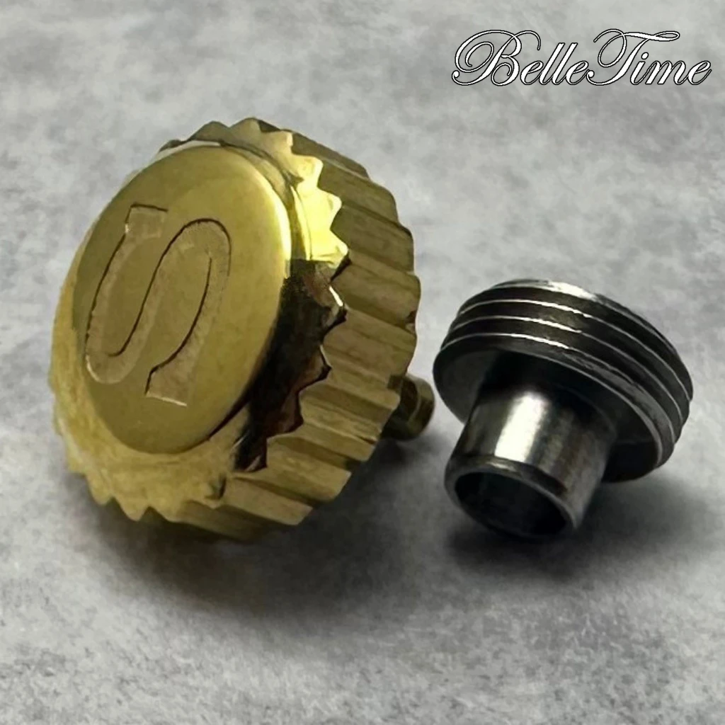 Hochwertige Uhrenteile Silber/Gold/Schwarz/Roségold Logo S Uhrenkrone und ohne S-Krone für NH34 NH35 NH36 Uhrwerk – Detail 9