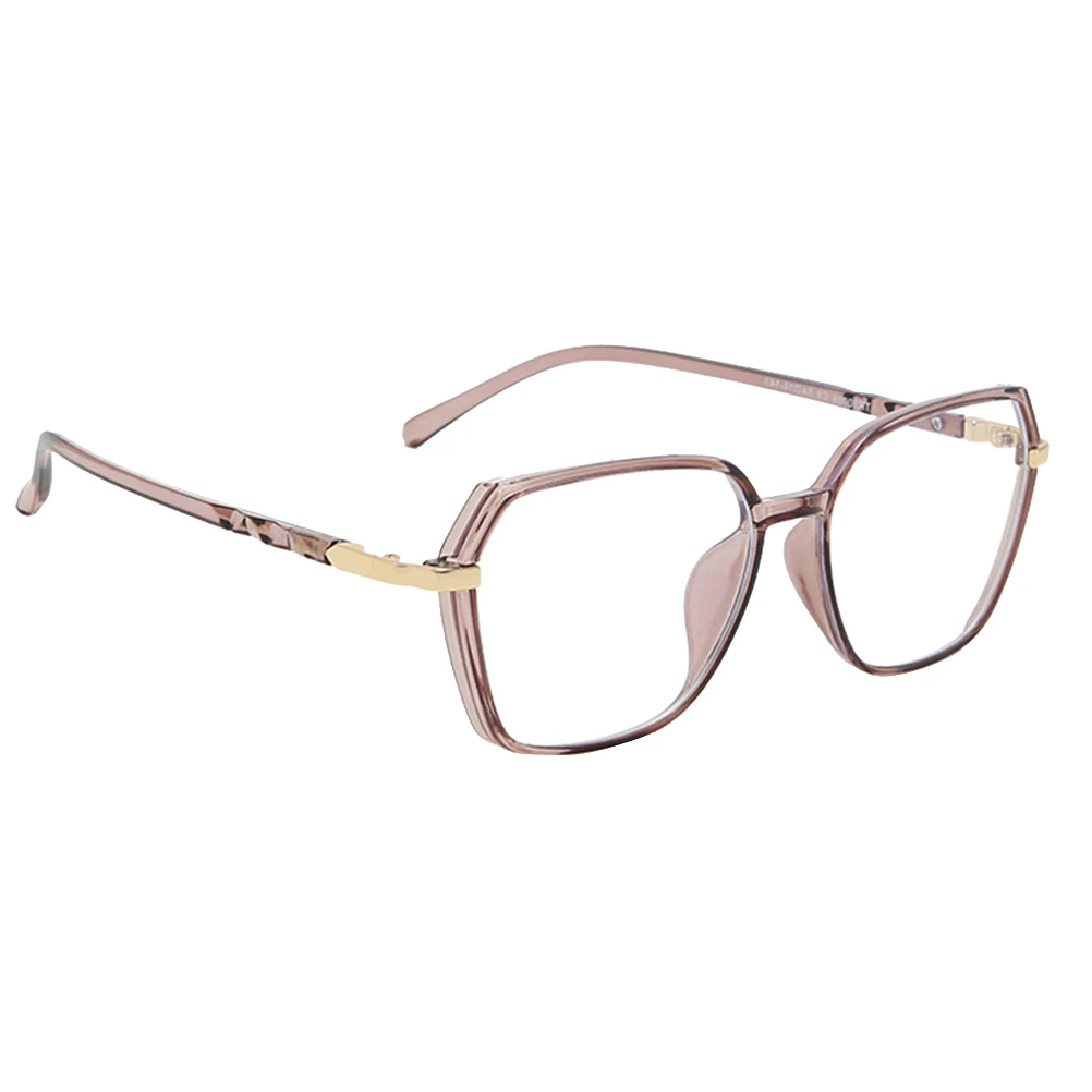 

Light Glasses Eyeglasses for Women Men Adults Party Korean Version Lightweight Durable Comfortable Curved Design Non