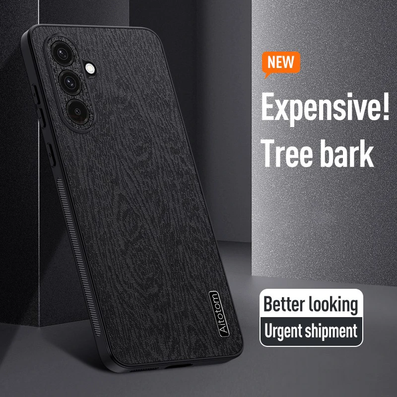 Tree Grain Leather Phone Case For Samsung A37 A57 A16 A23 A36 A56 A60 A15 A25 A35 A55 Shockproof Anti-fall Len Protection Cover
