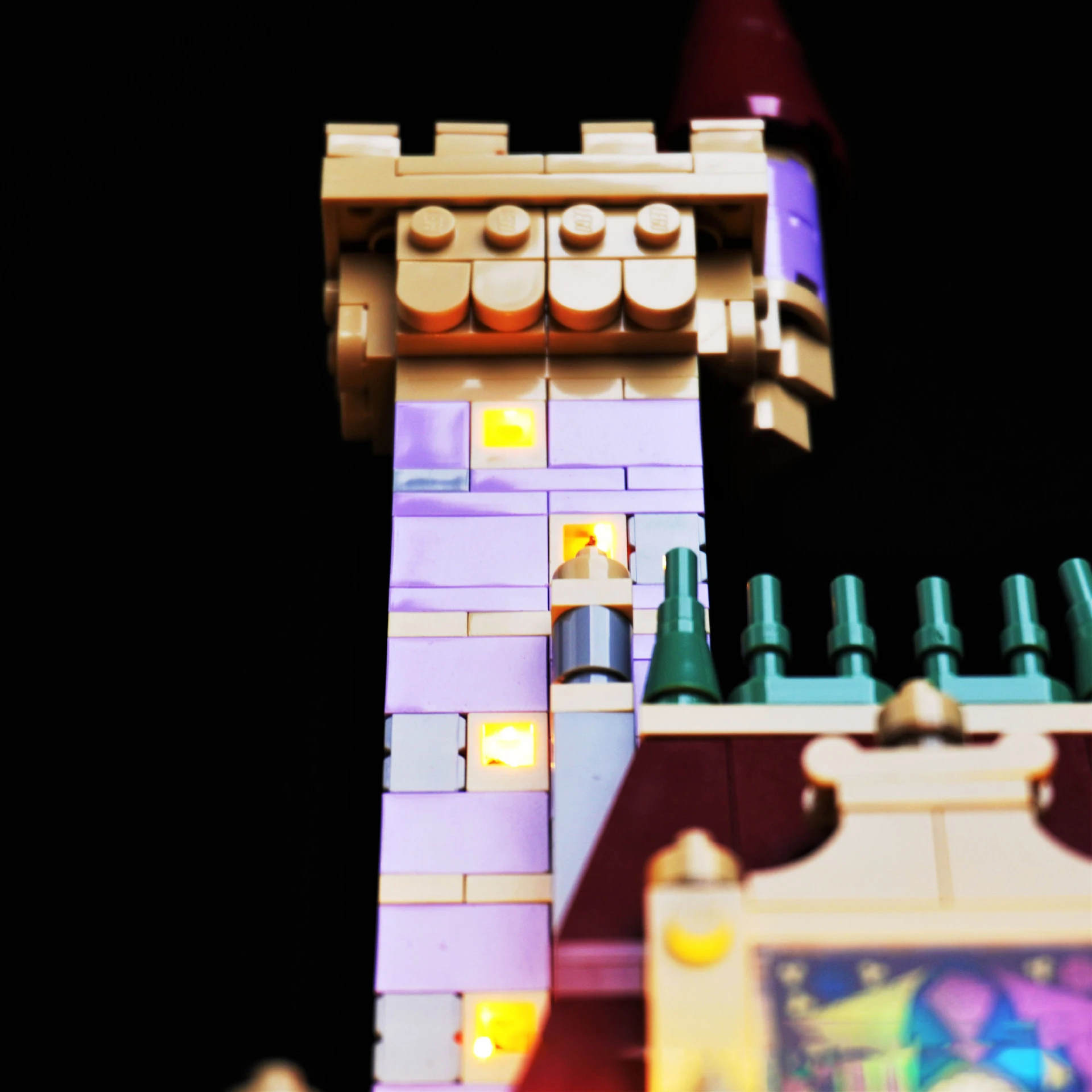 DIY LED Light Kit 43263 Magical Castle Building Block Model Remote Control Display Lights Only Gift for Collectors & Players