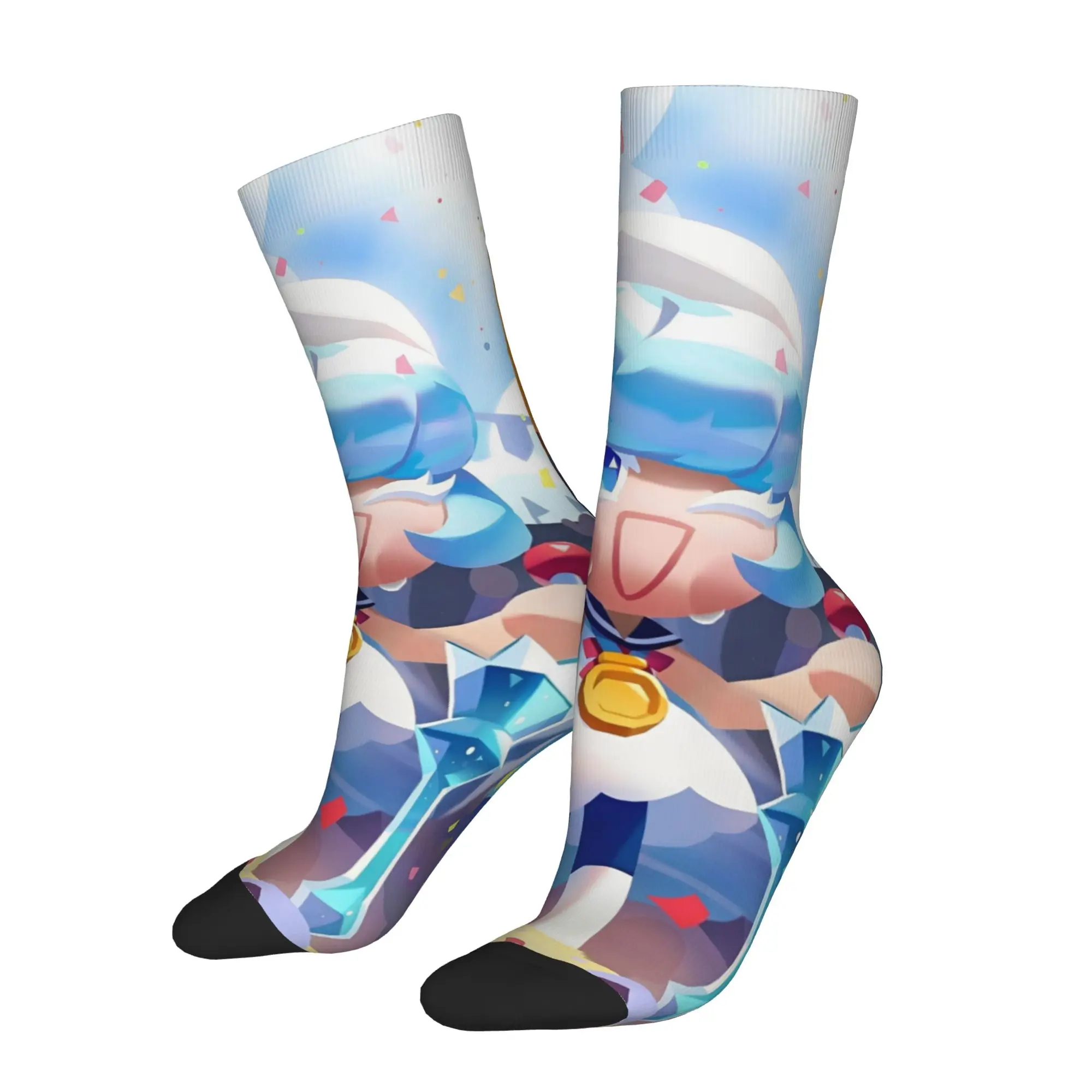 Cookie Run Kingdom  Middle Socks for Women Men Merchandise All Season Video Games Comfortable Middle Tube Socks Breathable