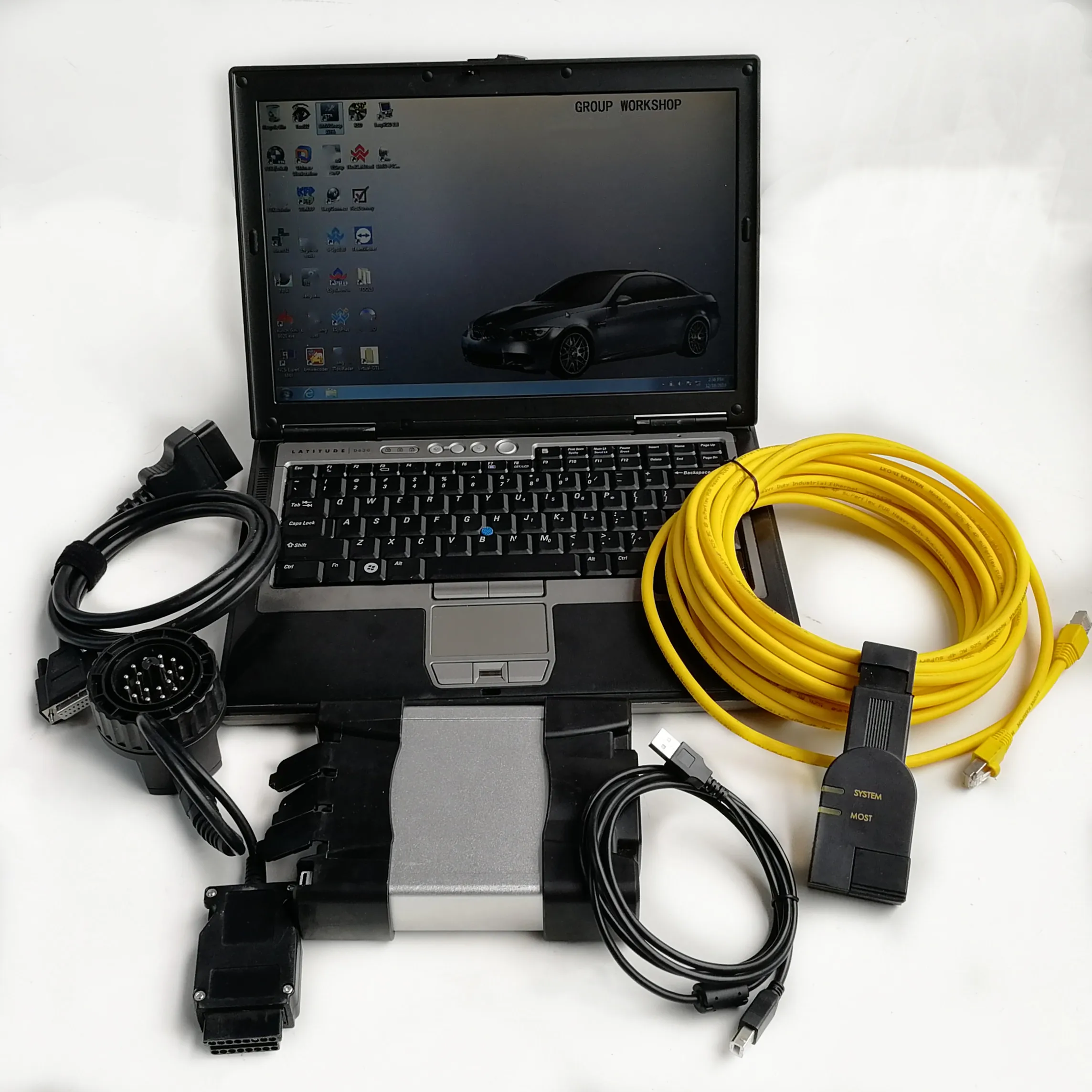 

Icom Next для BMW Wi-Fi Connect Автоматический сканер кода OBD2 Кабель с D 4.50 P 3.72 V11.2024 Последнее программное обеспечение 1 ТБ HDD Ноутбук D630 4G