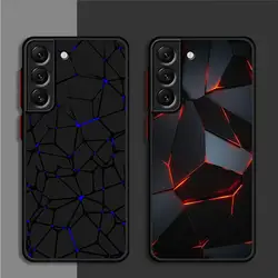 Fashion Honeycomb Matte Case For Samsung Galaxy S24 S22 S23 S20 S21 FE S10 Plus Capa Note 20 Ultra 10 Lite Phone Fundas