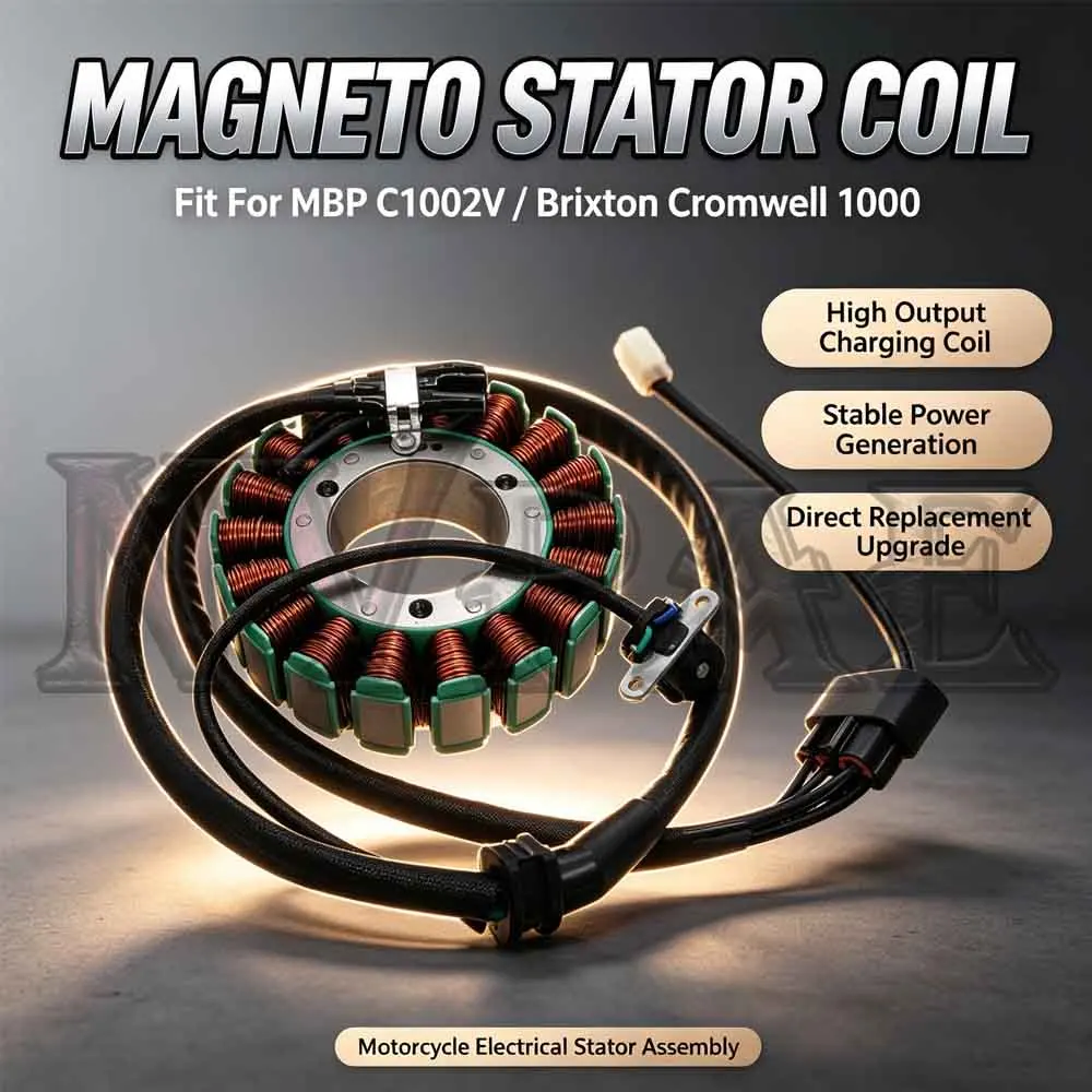 For MBP C1002V Brixton Cromwell 1000 Magneto Stator Coil Generator Charging Coil OEM Replacement Parts Retro Cruiser Stator