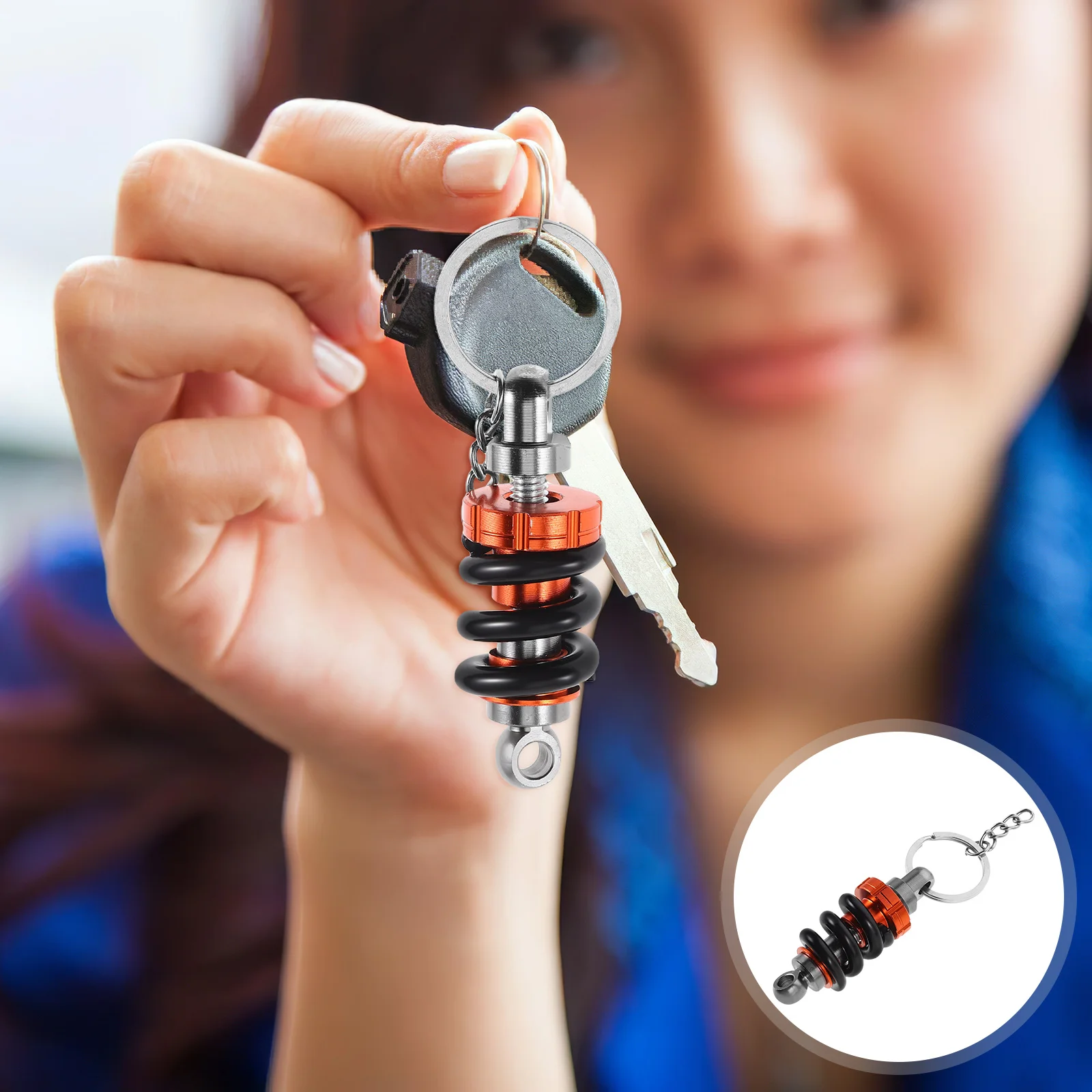 ممتص الصدمات حلقة رئيسية دعامة أمامية قلادة سكوتر تعليق زنبركي من سبائك الألومنيوم #2