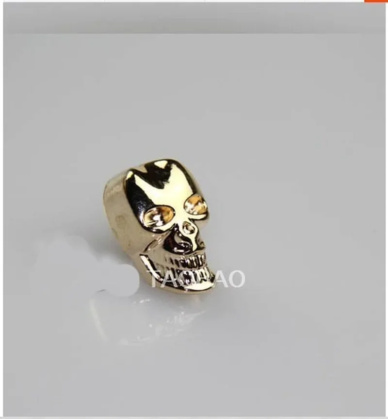 40pcs/bag Skull Metal Buttons Personality Characteristic Shirt Decoration Buckle Gold Gun Black Buttons