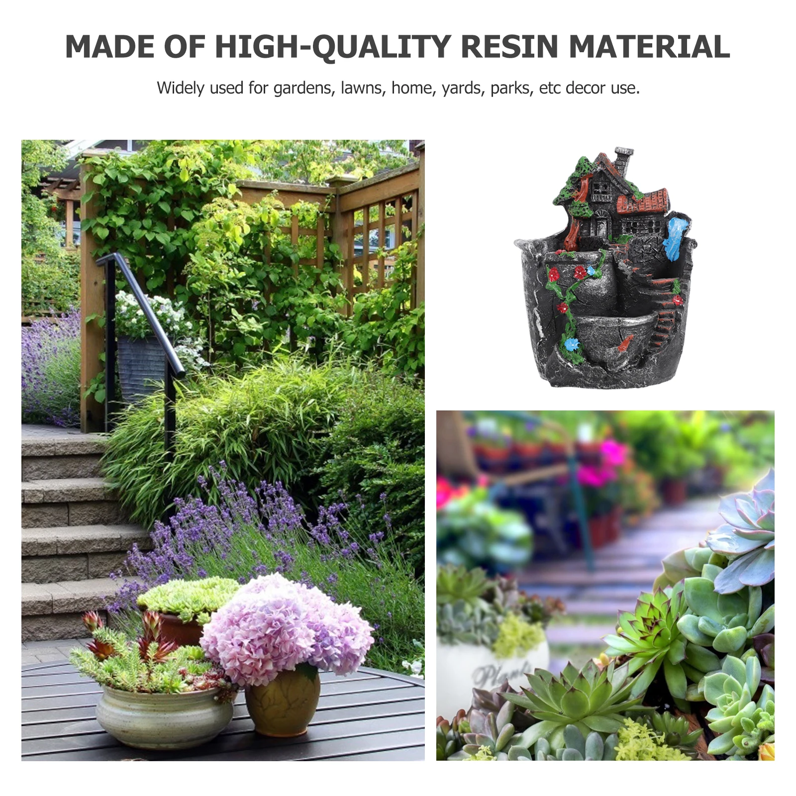 

Creative Small House Flower Pots Stylish Resin Planters for Indoor Decor Garden Yard Park L scaping Bonsai Succulent