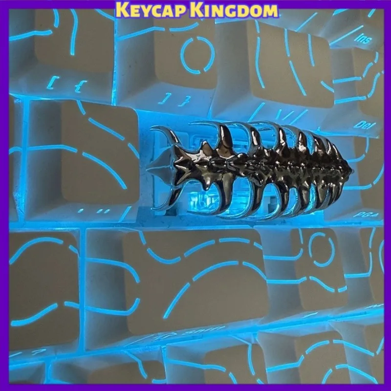 Original 2.25U Alien Facehugger Theme Mechanical Keyboard Metal Custom Artisan Keycap Gaming Keyboard Point Keycap Collect Gift