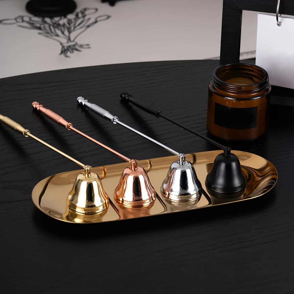 

Scented Candle Tools Candle Holders Accessories and Decorations Fire Extinguishing Cover Home Decoration Stainless Steel Wax