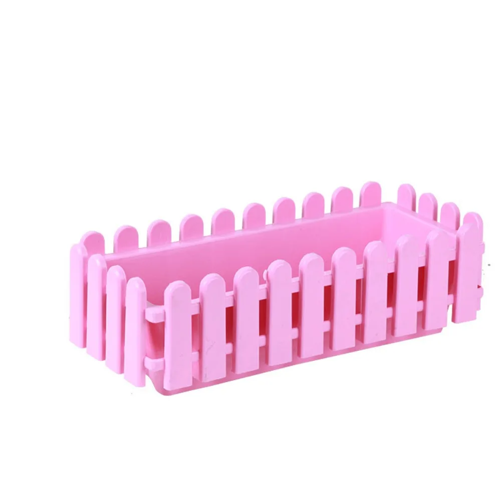 Pots de fleurs rectangulaires durables, bande en plastique, clôture de jardin, grande fente pour légumes épaisse, bricolage, maison supplémentaire