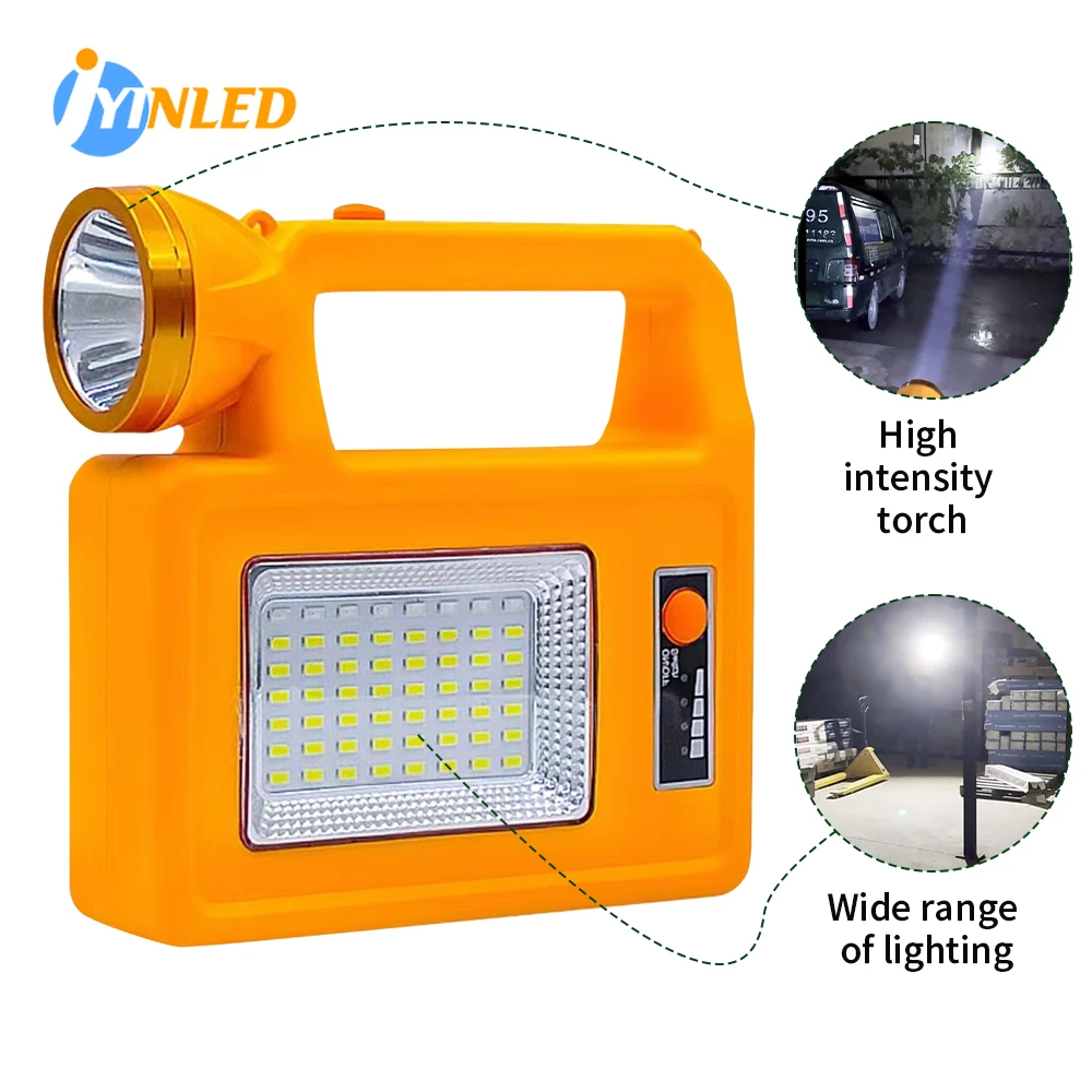 

100W Portable Solar Lantern LED Tent Light Rechargeable Lantern Emergency Night Market Light Outdoor Camping Bulb Lamp