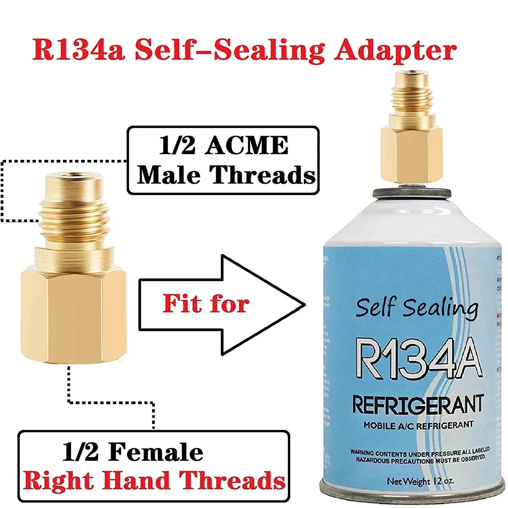 A006-Refrigerator Freon Recharge Hose With Gauge Kit R134A R12 R22,With BPV31 Piercing Tap Valve,For A/C Refrigerant System
