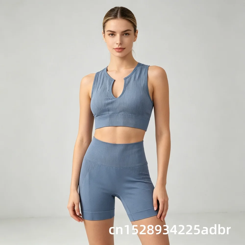Yoga Set Gym Set Workout Clothes for Women Seamless Leggings Sports Bra Suit Female Clothing High Waist Shorts Women Tracksuit