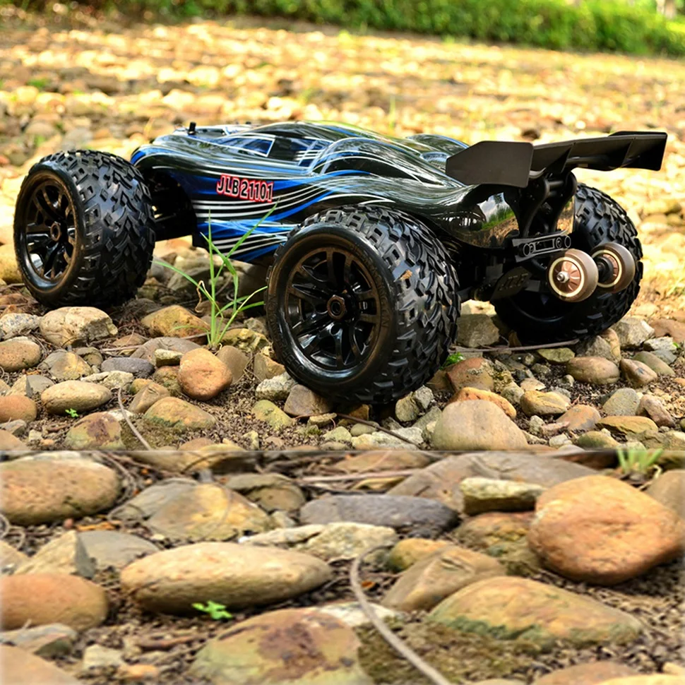 80 Km/h 1/10 RC Cars JLB Cheetah Brushless 120A Upgrade Truggy 21101 RTR  Remote Control Car Truck Cars for Adults Toys for Boys