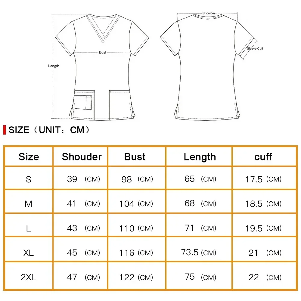 Vêtements de travail unisexes pour médecins et animaux de compagnie, gommages médicaux, uniforme d'infirmière, haut chirurgical, vêtements de pharmacie, hommes et femmes, 100% coton, dentiste