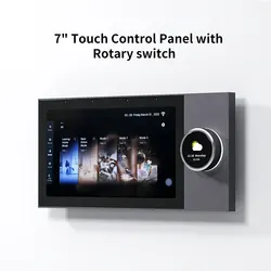 Anjielosmart-Panel de Control inteligente para el hogar, dispositivo con Wifi integrado, Tuya ZigBee y puerta de enlace Bluetooth, bloqueo electrónico, HD, LCD