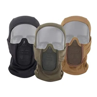 Cagoule tactique, Protection buccale, demi-masque, maille respirante, couvre-chef Airsoft, accessoires de chasse à profil bas 1