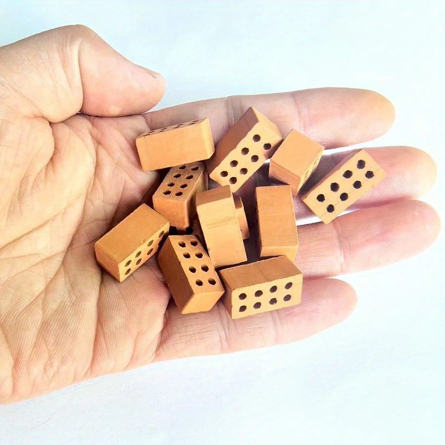 50 \ 100 قطعة من الطوب الصغير الحرف المصغرة الاصطناعية اليدوية تخطيط الديكور الطين رمل الجدار-اليدوية ميسون لتقوم بها بنفسك منزل Buildi