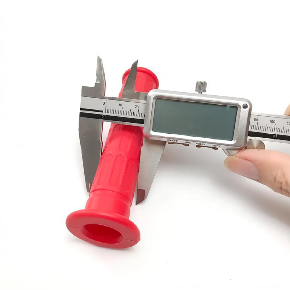 Replacement Rubber Handgrip For Trolley Cart Metal Pipe Sleeve Non Slip Durable Thickened Protective Cover 20mm Red