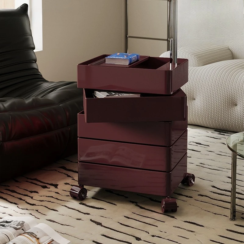 

Living room pull-out trolley, mobile rotating storage