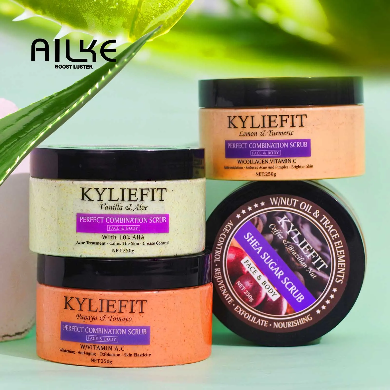 

Face & Body Scrub, Lightening, Moisturizing, Brighten, Improves Dull Skin, Exfoliate, Clean Stains, Support Customized LOGO