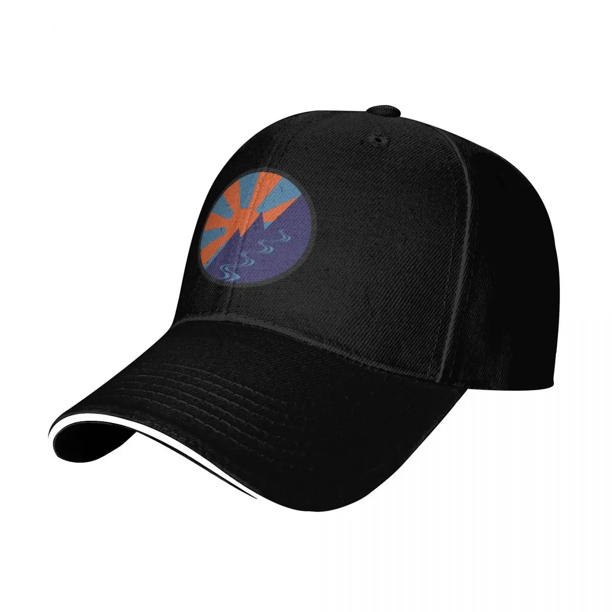 First ski tracks leewarddesign Baseball Cap Moisture Wicking Quick Dry Curved Brim Classic Fit Low Profile Unstructured