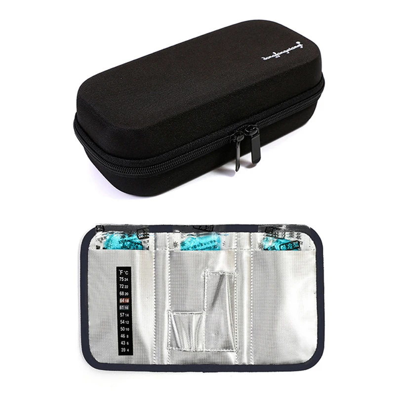 Medical Cooler Pocket Packs Pouch, Drug Freezer Box para Diabetes People, EVA Insulin Pen Case, Armazenamento de refrigeração, Protector Bag