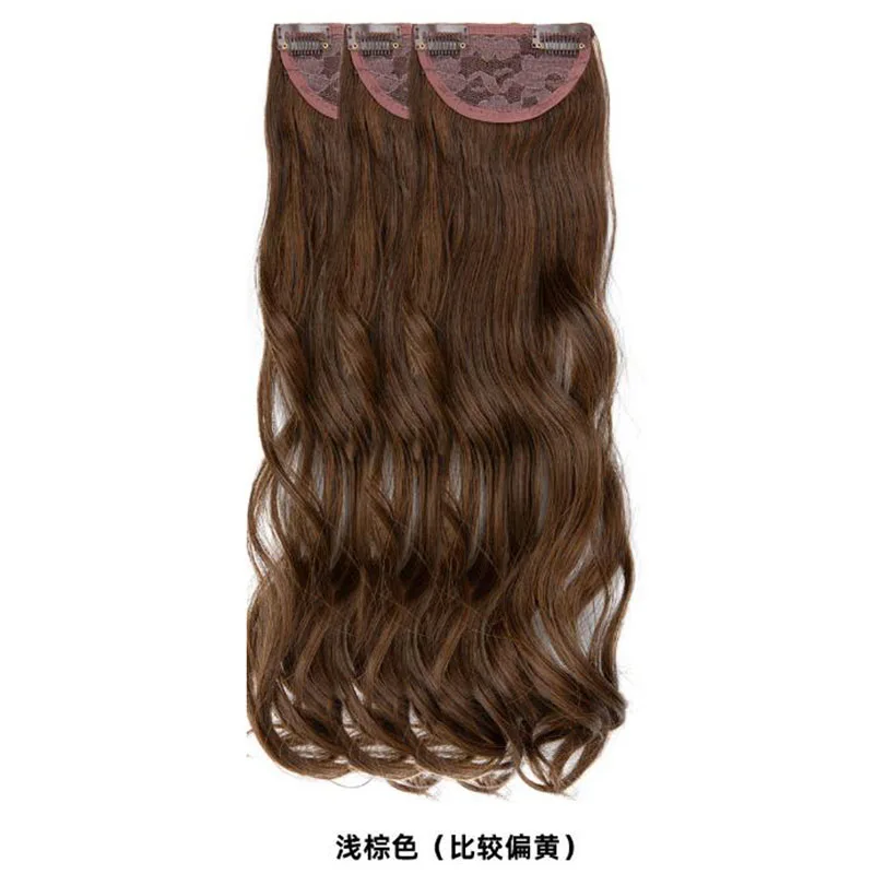 Hot selling wig styles for women, increasing hair volume, fluffy invisible extensions, straight 3-piece set