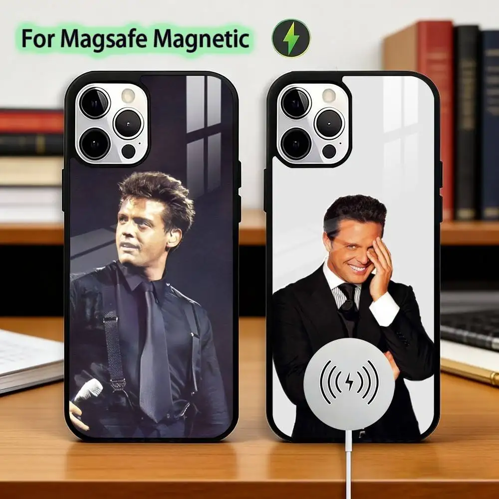

Singer Luis M-Miguel Phone Case For iPhone17,16,15,14,13,12,11 Plus,Pro Magnetic with Magsafe Wireless Charging