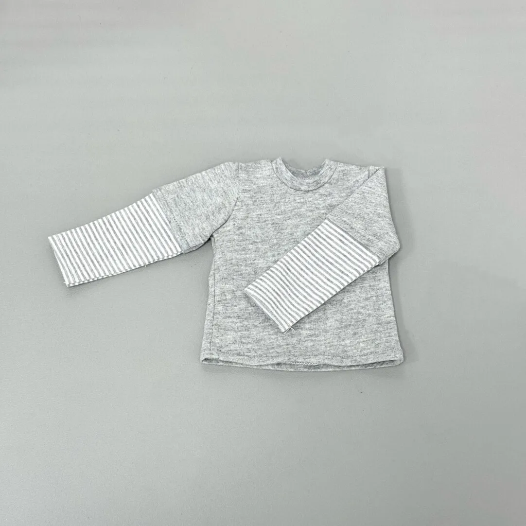 Roupas para Bonecas de 1/4 e 1/3 para Bonecas BJD de 45/70cm, Acessórios Casuais com Mangas Longas, Chapéu e Toalha, Brinquedos para Casa de Bonecas, Sem Boneca