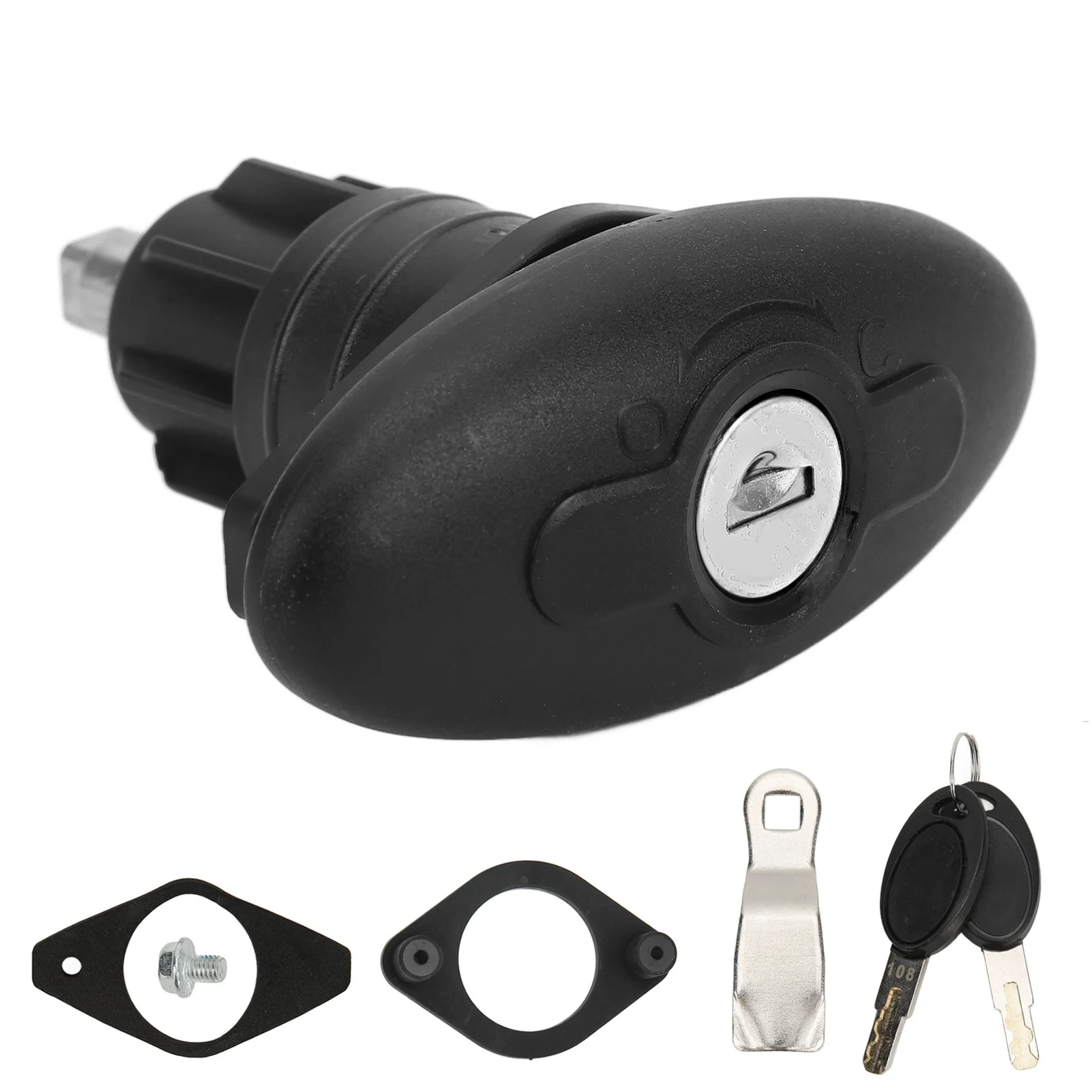 RV Motorhome Cabin Door Compression Lock Rotary 30mm Zinc Alloy Nylon For Caravan Yacht Camper Camping Vehicle Accessories