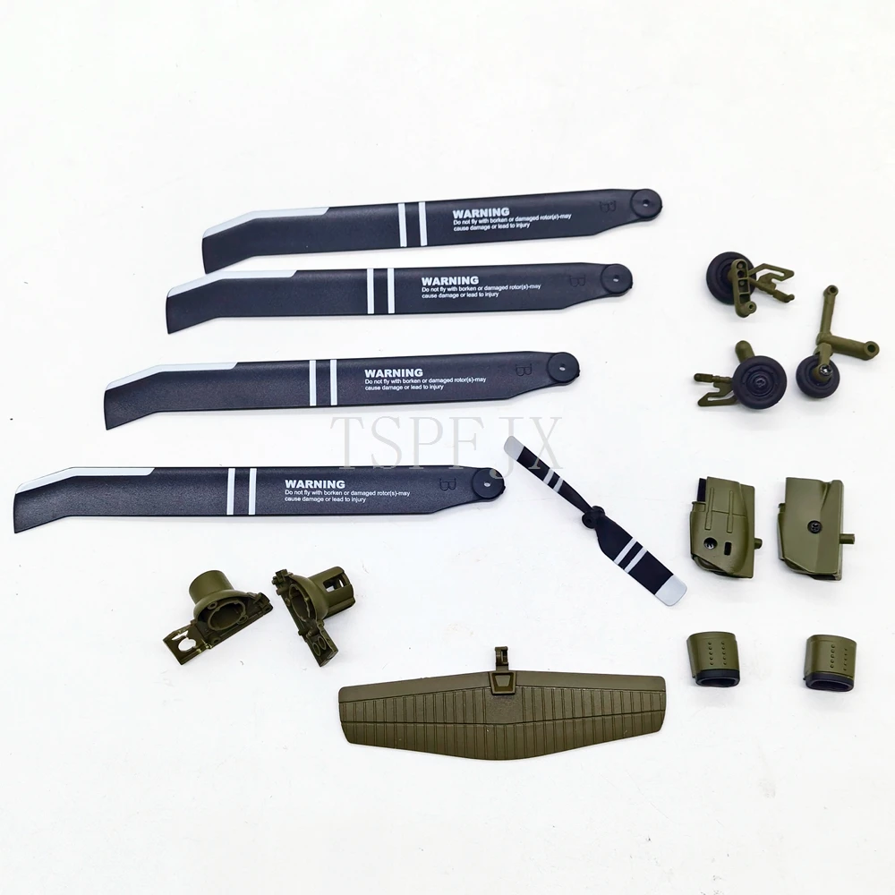 Wltoy XKs XK K170 UH-60L Genuine original Spare Parts Main blade+tail box+landing gear+tail horizontal+decoration+tail blade