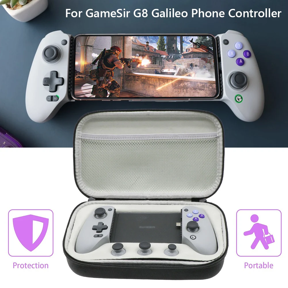 For Gamesir G8 Galileo New Game Controller Storage Bag Mobile Gaming Controller Hard Carrying Case Protective Case Carrying Bag