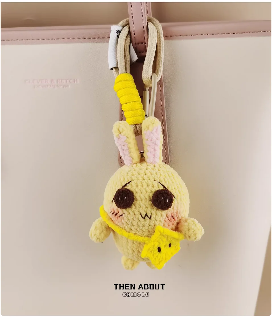 Cute Usach rabbit doll bag pendant pendant Keychain pendant niche senior gift.