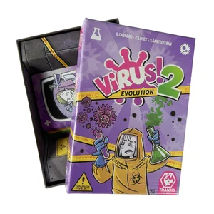 Virus 1 2 3 Juego de mesa El juego de tarjetas contagiosamente divertida Versión inglesa Juego de fiesta para diversión Family Game 8 mejores juegos de palabras de ventas - №4
