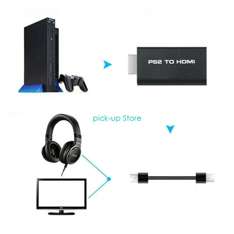 Q5wa para console ao adaptador compatível com 1080p-Conversor definição completo