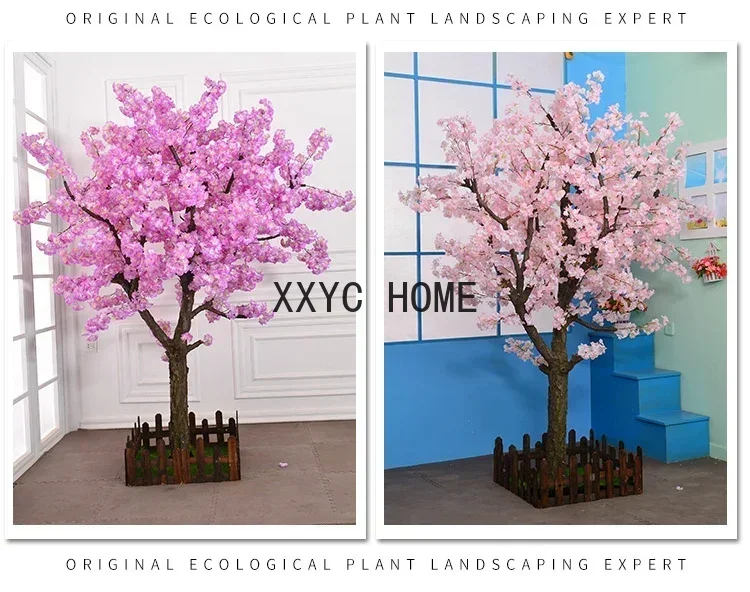 Artificial Cherry Tree Large Emulational Peach Tree Interior Decoration Wedding Decoration