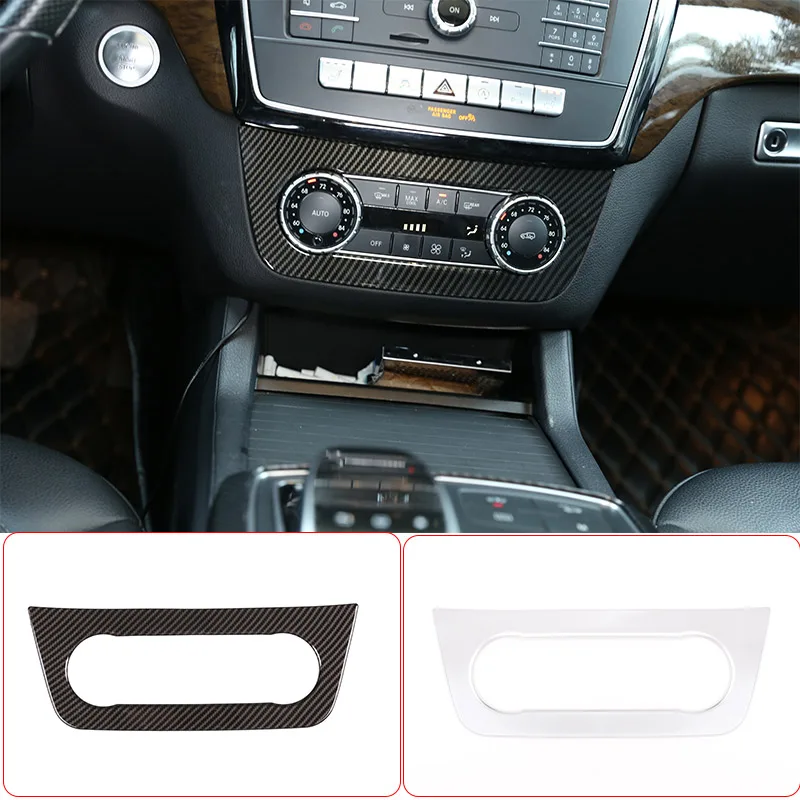 For Mercedes Benz ML GLE GL GLS-Class W166 X166Car Central Control Air Conditioning Adjustment Knob Decorative Frame Accessories