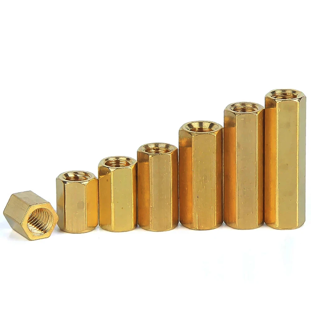 Weiyi Messing-Sechskant-Kupplungsmuttern 3/8-16 UNC 3/8-24 UNF Gewinde, Verstärkte Kupfer-Verbindungshülsen für Mechanische Teile – Detail 8