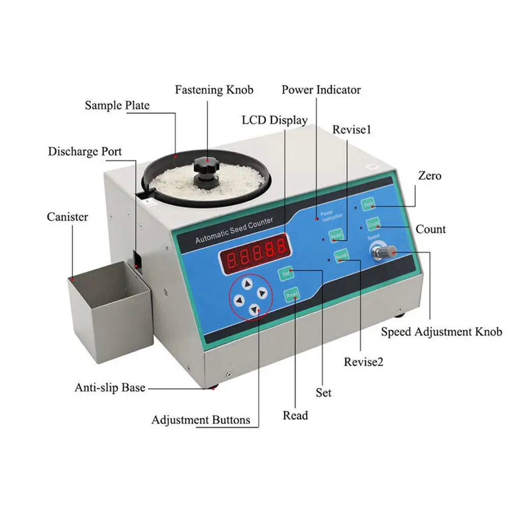 SLY-C Automatic Seed Counter Counting Machine Both Round And Long Seeds Are Suitable Size 0.7mm To 12mm 110/220V