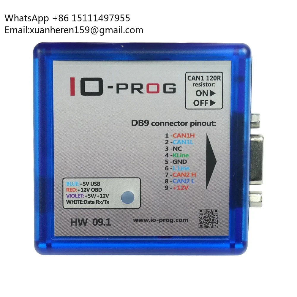 IO Prog Full for Opel ECU TCM BCM &EPS License All Tested Well Combination of K-line and CAN Programmer BD9 Connector