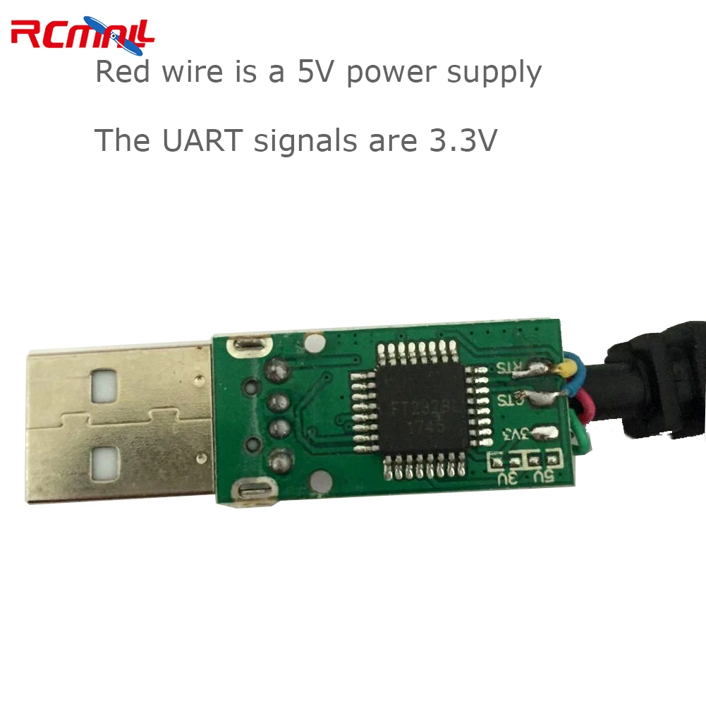 Adattatore cavo seriale da USB a TTL da 5 V Cavo USB FT232 per servo tester modulo impronte digitali Arduino ESP8266