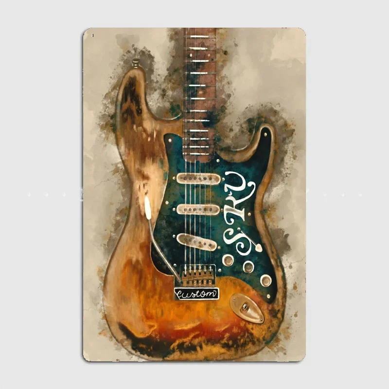 Stevie Ray Vaughan Axe Create A Cozy Room With Knight Artistic Panel Featuring Characters And Scenery