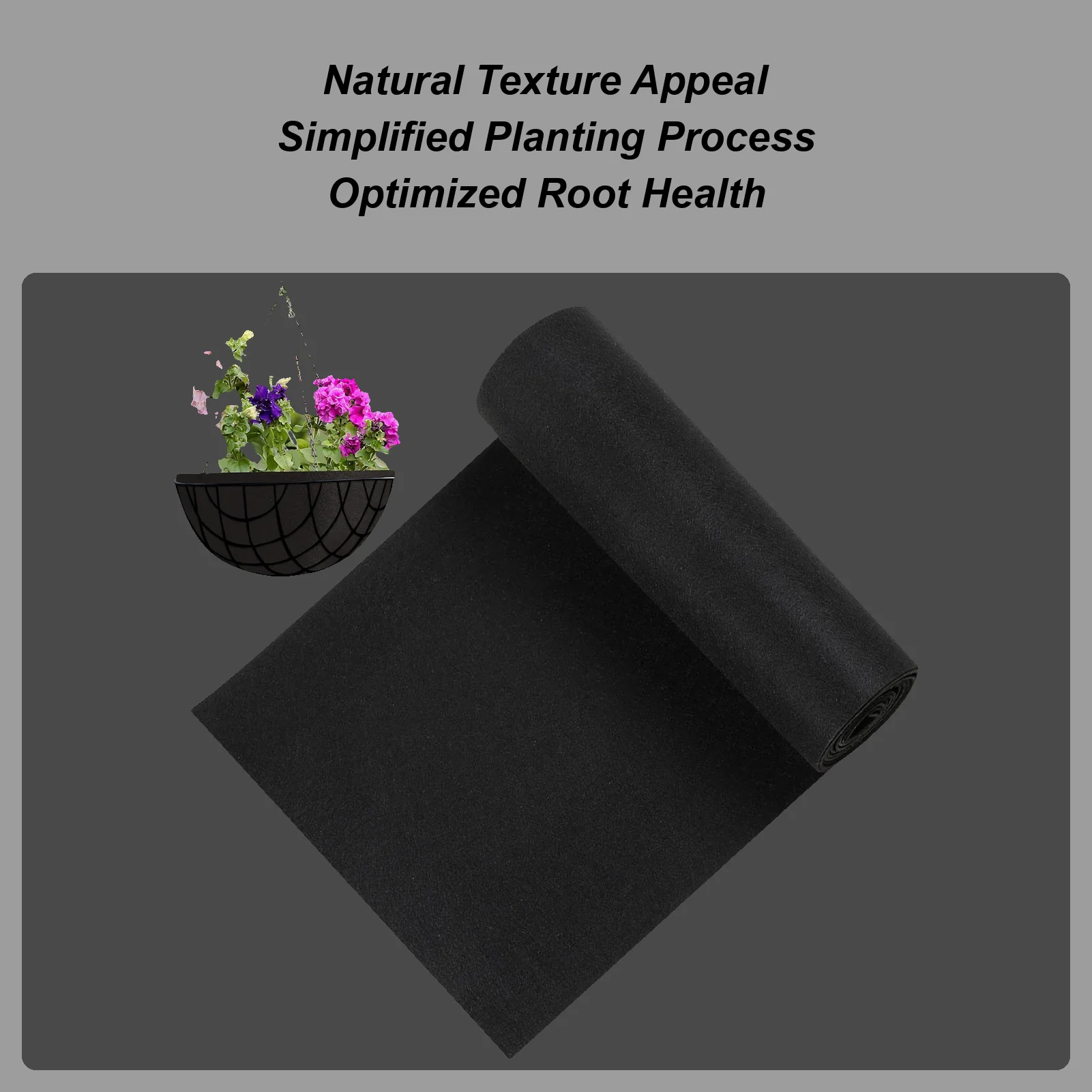 Planter Box Liner Flower Basket Liners Moisture Retention Breathable Planter Sheets Replacement For Balcony Fence Patio Yard