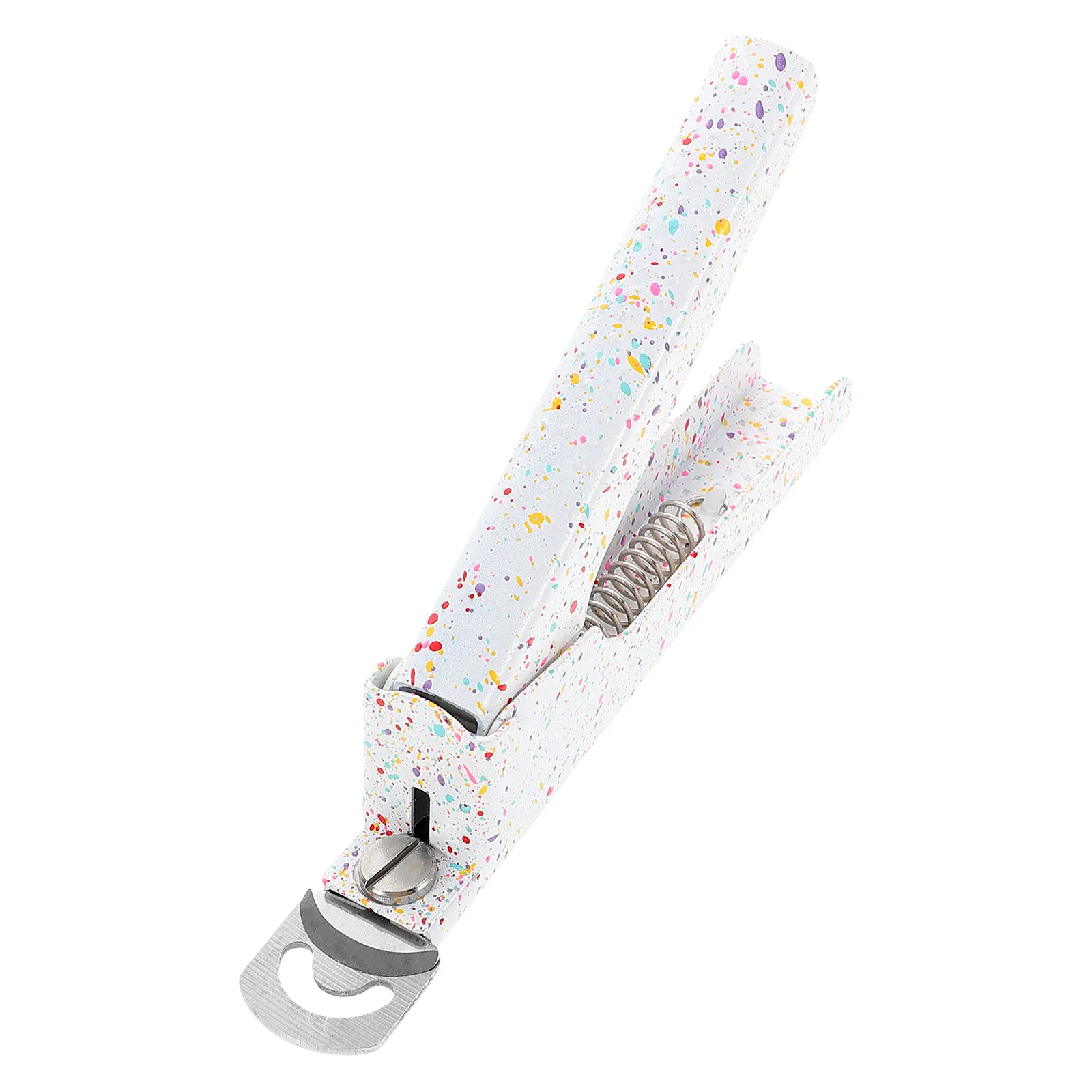 Cortauñas de acero inoxidable, cortaúñas para dedos grandes para uñas gruesas, herramienta de manicura portátil, cortauñas postizas DIY, plano en forma de U