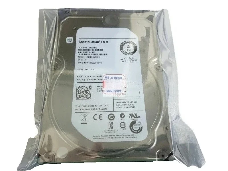 

1P7DP ST2000NM0023 2TB 7.2K SAS 3.5 Server Hard Drive Used